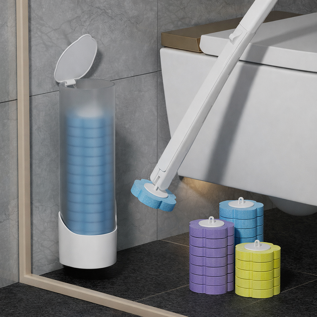 Disposable toilet cleaner (Brush heads)